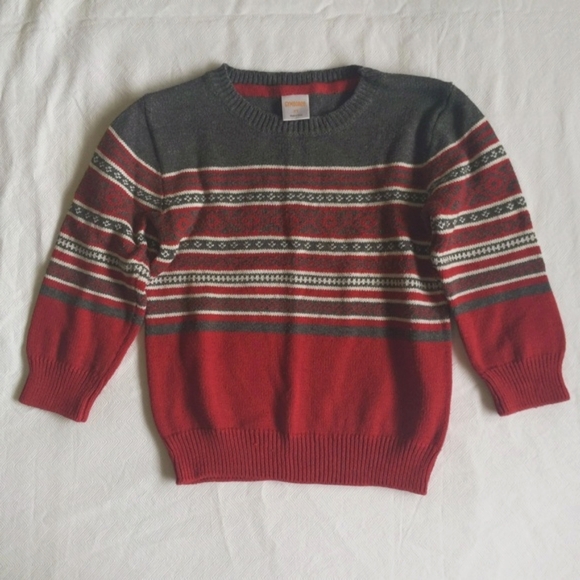 gymboree fair isle winter knit crewneck sweater 2T toddler boys - Picture 1 of 7